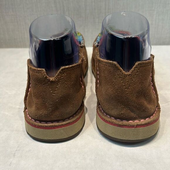 Ariat Cruiser Womens Slip On Shoes Sz 7 Comfort Casual Brown Leather Stripe Inse - Picture 6 of 9